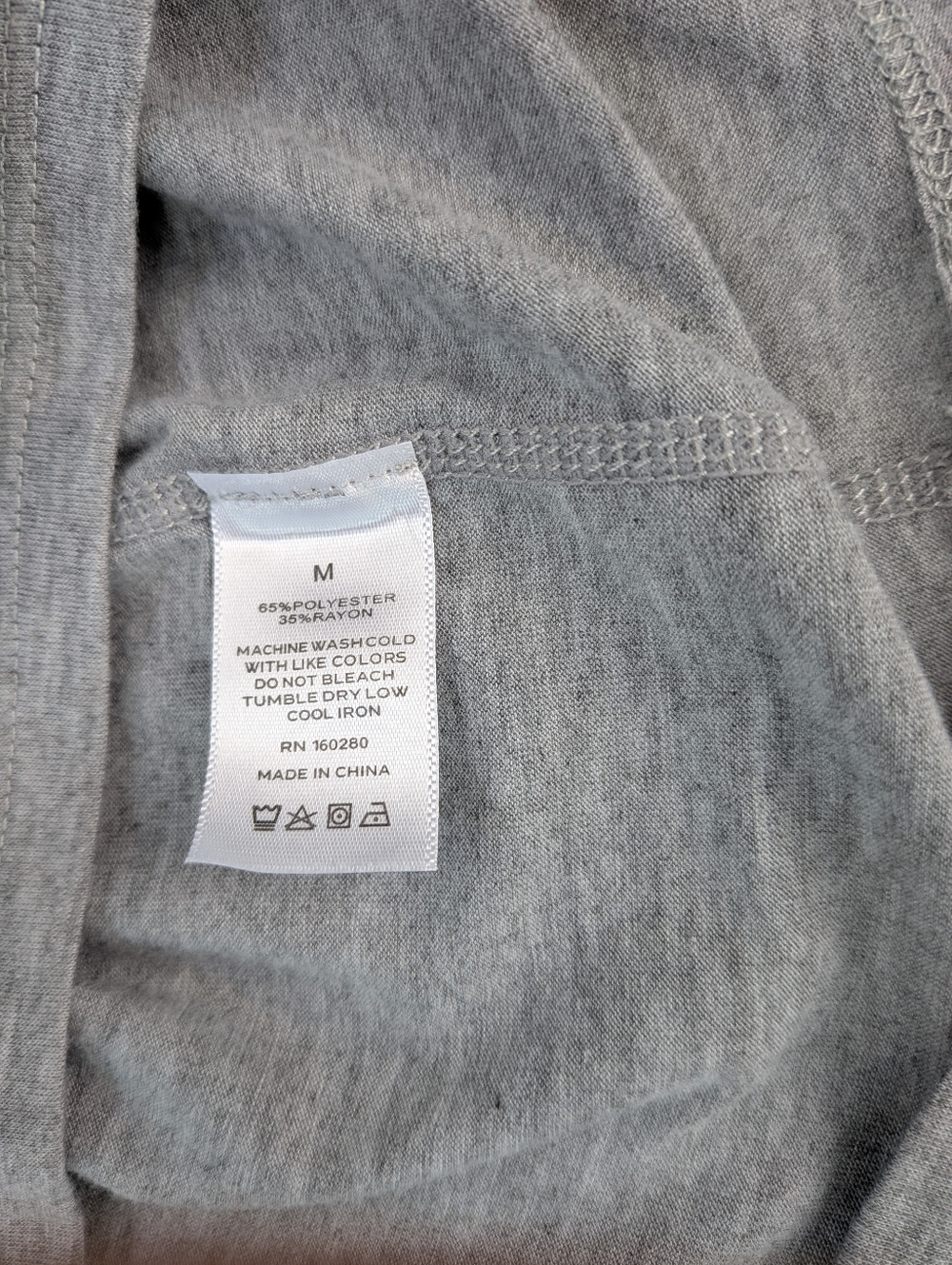 Pure Barre Circle P Light Gray Grey Long Sleeve Top Tee Loose Flowy Size M - Picture 4 of 4